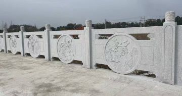 抚州芝麻白河道栏杆 石材栏杆