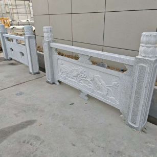 抚州芝麻白河道栏杆 石材栏杆