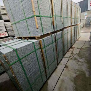 抚州芝麻白地铺版 石材地铺石