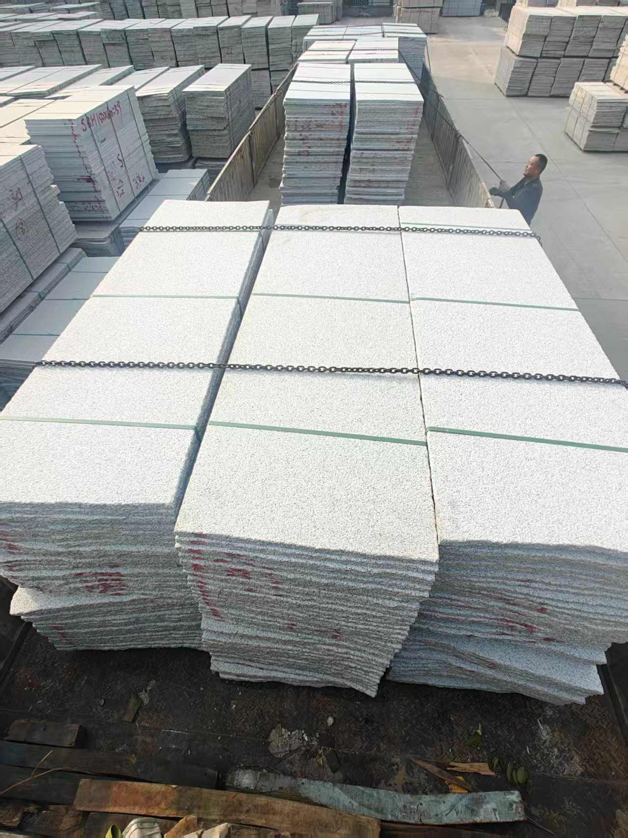 抚州芝麻白毛板，石材毛板