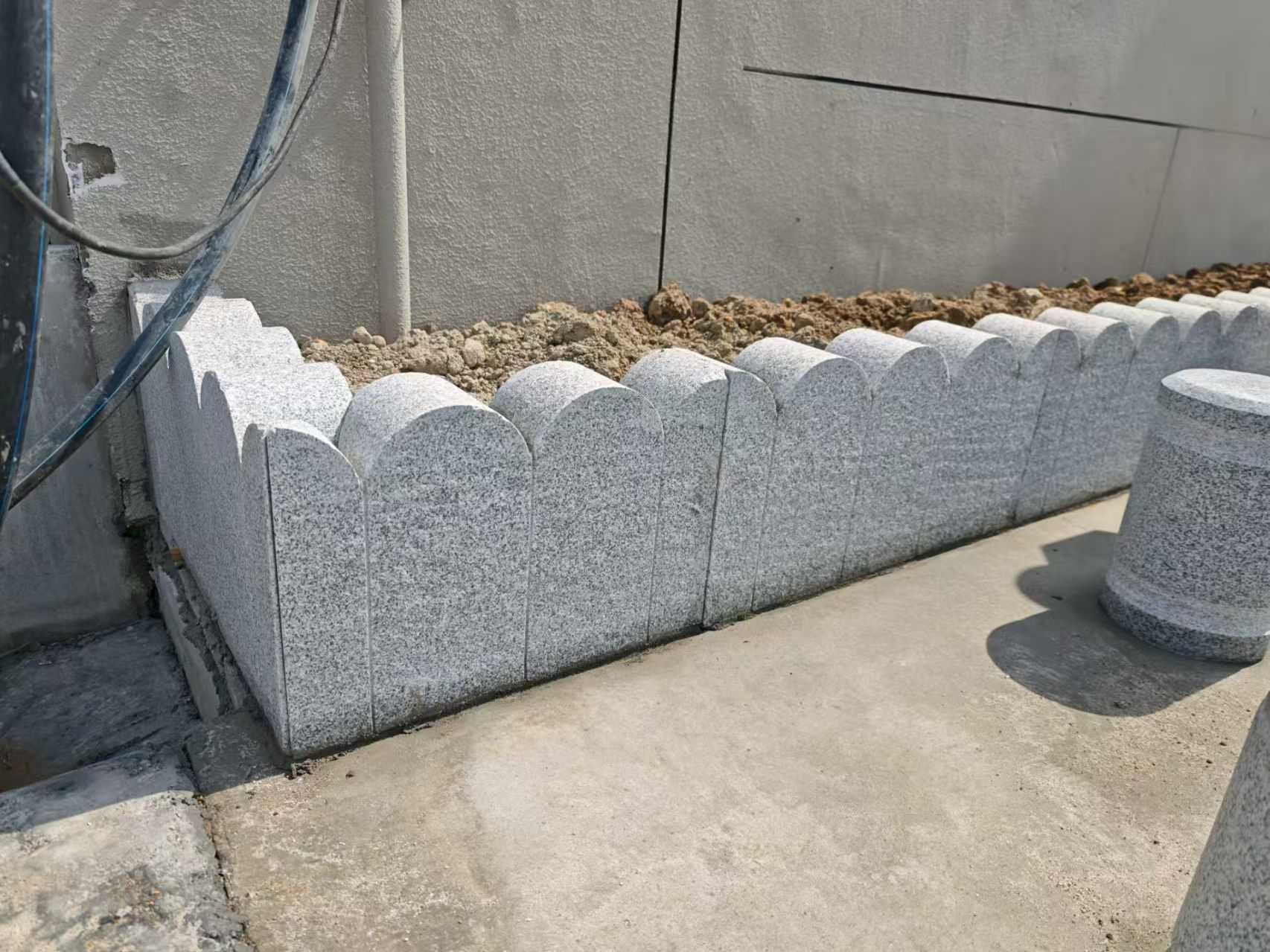 抚州芝麻白花边石  围边石